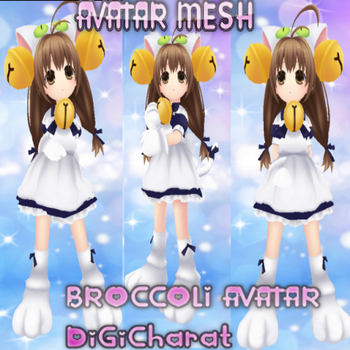 Second Life Marketplace BROCCOLI AVATAR ANIME CHARACTER DIGI CHARAT